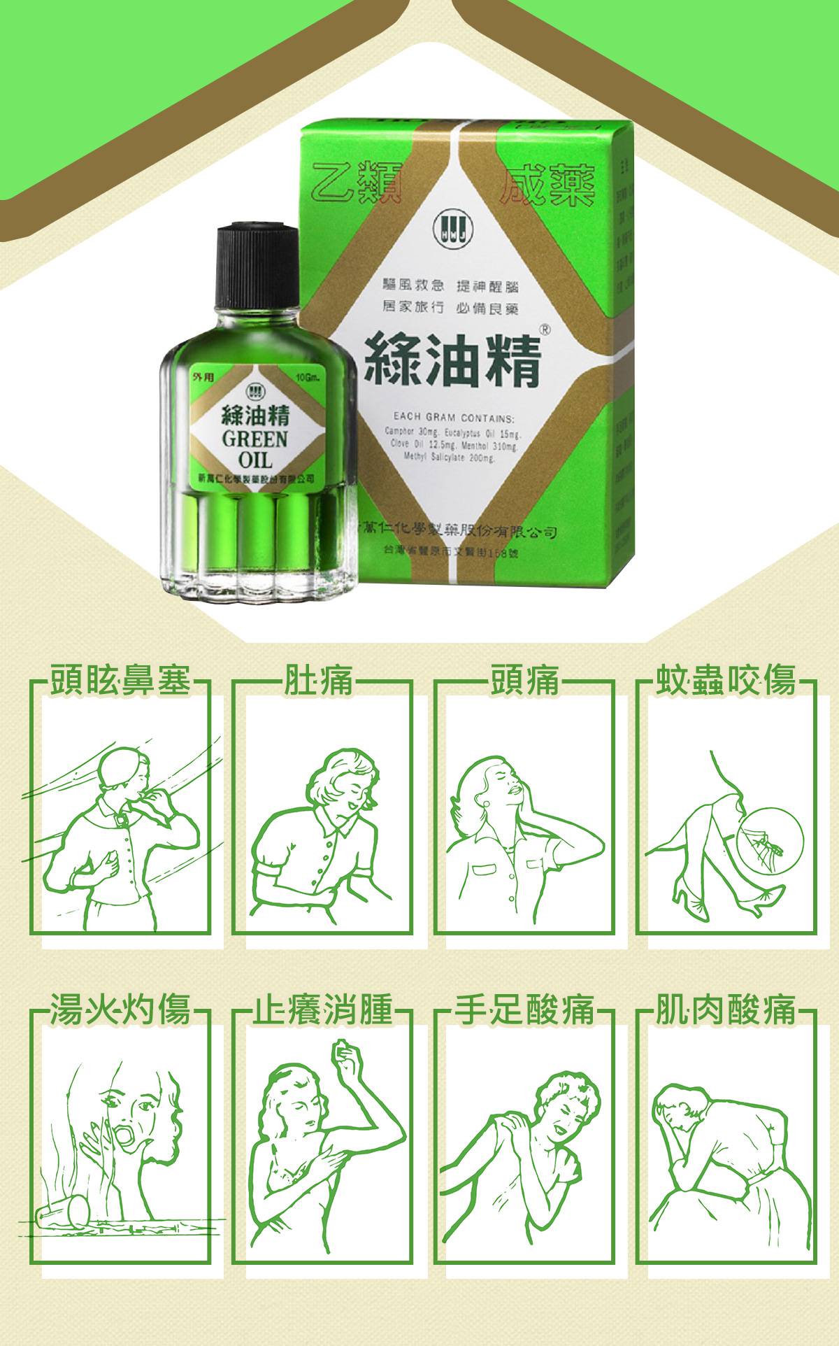 綠油精Green Oil 10g